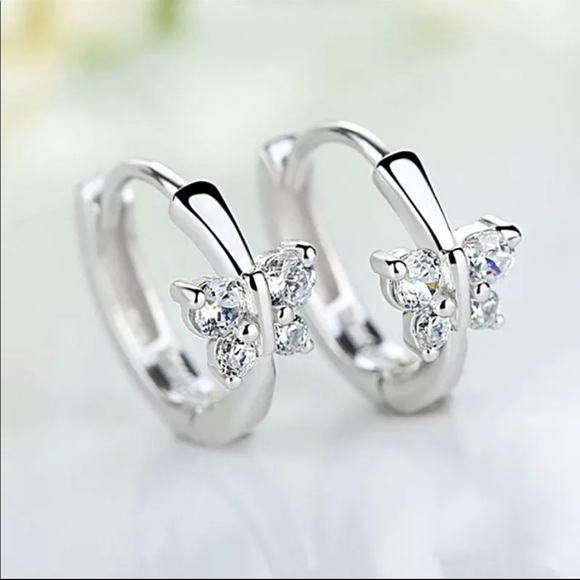 Jewelry - New Women’s 925 Silver Cute Butterfly Earrings